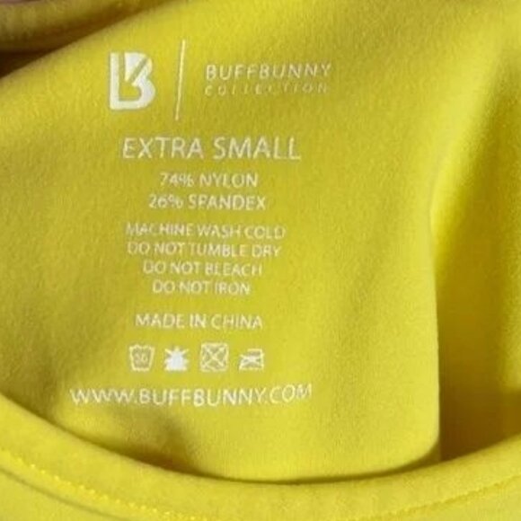 BuffBunny yellow Bae crop tank top size XS - Picture 7 of 7